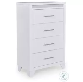 Frostlyn White 4 Drawer Chest