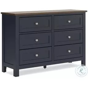 Landocken Brown And Blue Dresser
