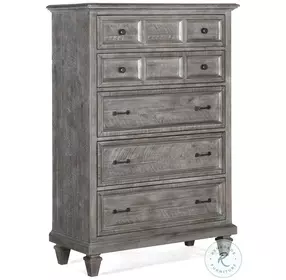 Winchester Dovetail Grey 5 Drawer Chest