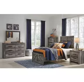 Wynnlow Gray Youth Panel Bedroom Set