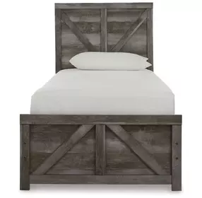 Wynnlow Gray Twin Panel Bed