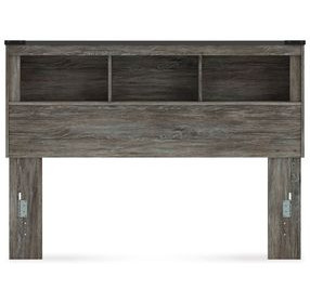 Frandern Rusti Warm Gray Queen Bookcase Headboard