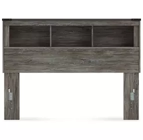 Frandern Rusti Warm Gray Queen Bookcase Headboard