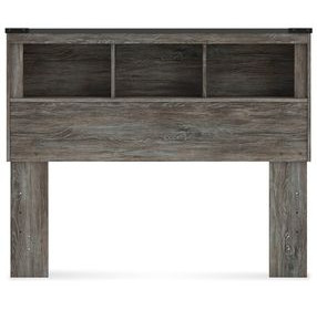 Frandern Rusti Warm Gray Full Bookcase Headboard