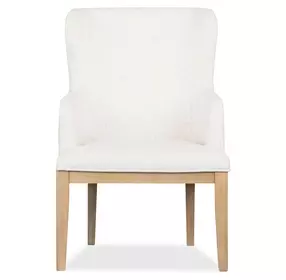 Greenvale Beige Performance Fabric Arm Chair Set of 2