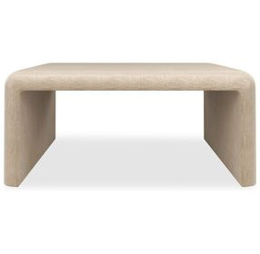 Bridge The Gap Oatmeal Upholstered Rectangular Cocktail Table