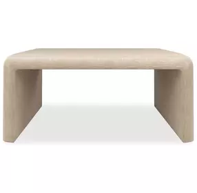 Bridge The Gap Oatmeal Upholstered Rectangular Cocktail Table