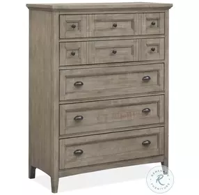 Ashton Grove Dovetail Grey 5 Drawer Chest