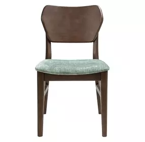West End Sage Green and Saddle Brown Upholstered Side Chair Set of 2
