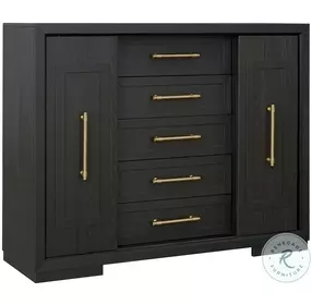 B00518 Charcoal Sliding Door Chest