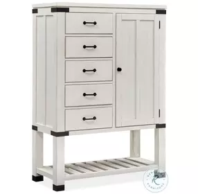 Harper Springs Silo White Door Gentlemans Chest