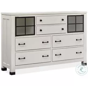 Harper Springs Silo White Door Dresser