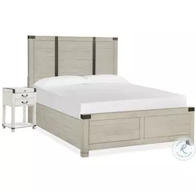 Chesters Mill Alabaster And Aged Iron Panel Bedroom Set