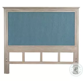 Blue Isles Ocean Blue and Aged Ivory Twin Headboard