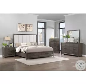 Landon Walnut Panel Bedroom Set