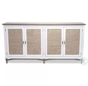 Hearthwood Sea Drift and White 4 Door Credenza