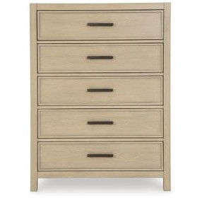 Calmoro Gray Wash 5 Drawer Chest