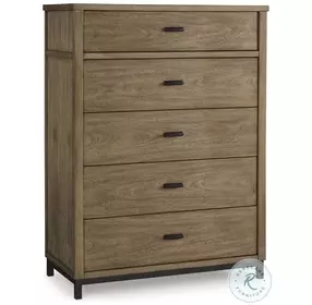 Tomtyn Light Brown 5 Drawer Chest