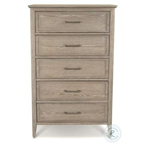 Harborview Glazed Driftwood 5 Drawer Chest
