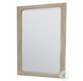 Harborview Glazed Driftwood Rectangular Dresser Mirror