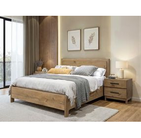 Brookstone Rustic Caramel Panel Bedroom Set