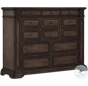 B00675 Old World Distressed Gentlemens Chest