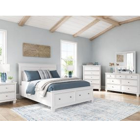 Fortman White Storage Panel Bedroom Set