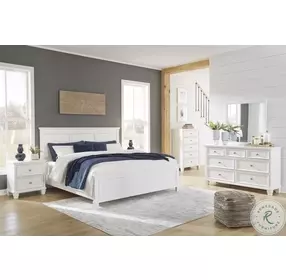 Fortman White Panel Bedroom Set