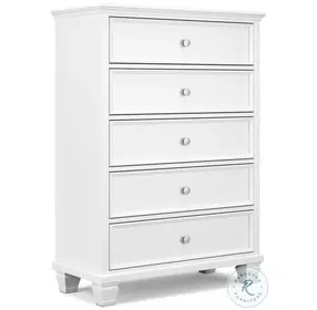 Fortman White Drawer Chest