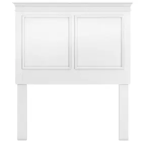 Fortman White Twin Panel Headboard