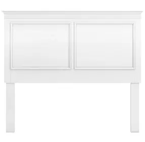 Fortman White Full Panel Headboard