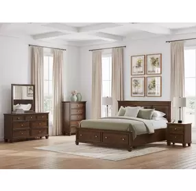 Danabrin Brown Storage Panel Bedroom Set
