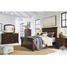 Porter Rustic Brown Panel Bedroom Set