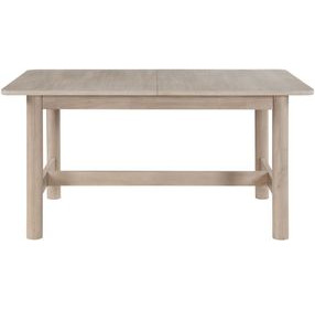 Gabby Light Brown 60" Extendable Rectangular Dining Table