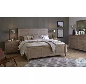 B7006 Brown And Dinara Oat Panel Bedroom Set