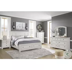 Robbinsdale Antique White Panel Storage Bedroom Set