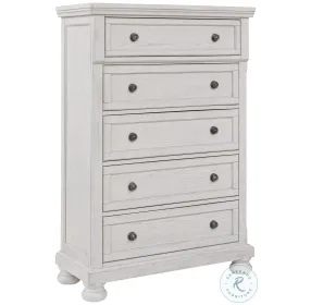 Robbinsdale Antique White 5 Drawer Chest
