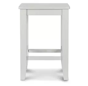 Miramar Stark White Backless Counter Height Stool