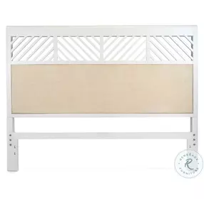 Oceanview Sand and Stark White King Headboard