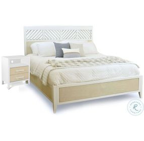 Oceanview Sand and Stark White Bedroom Set