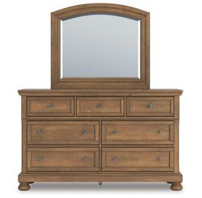 Vandenmore Medium Brown Dresser with Mirror