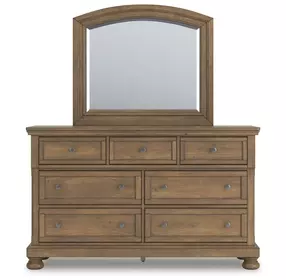 Vandenmore Medium Brown Dresser with Mirror