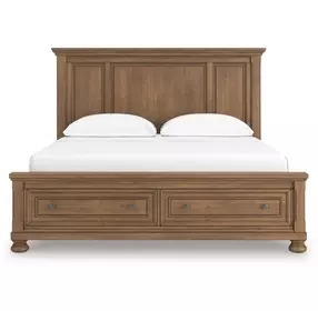 Vandenmore Medium Brown California King Storage Panel Bed