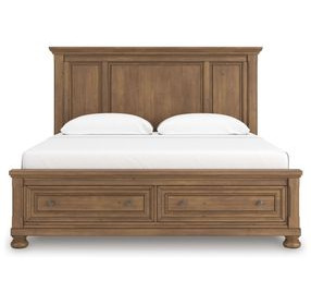 Vandenmore Medium Brown King Panel Storage Bed