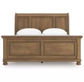 Vandenmore Medium Brown California King Sleigh Panel Bed