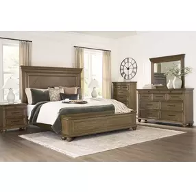 Waynely Medium Brown Storage Panel Bedroom Set