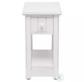 Riviera Blanc Rectangular Chairside Table