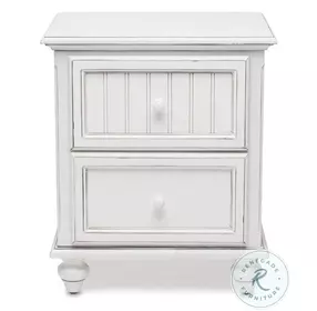 Riviera Blanc 2 Drawer Nightstand