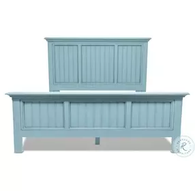 Riviera Bleu King Panel Bed