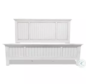 Riviera Blanc Queen Panel Bed